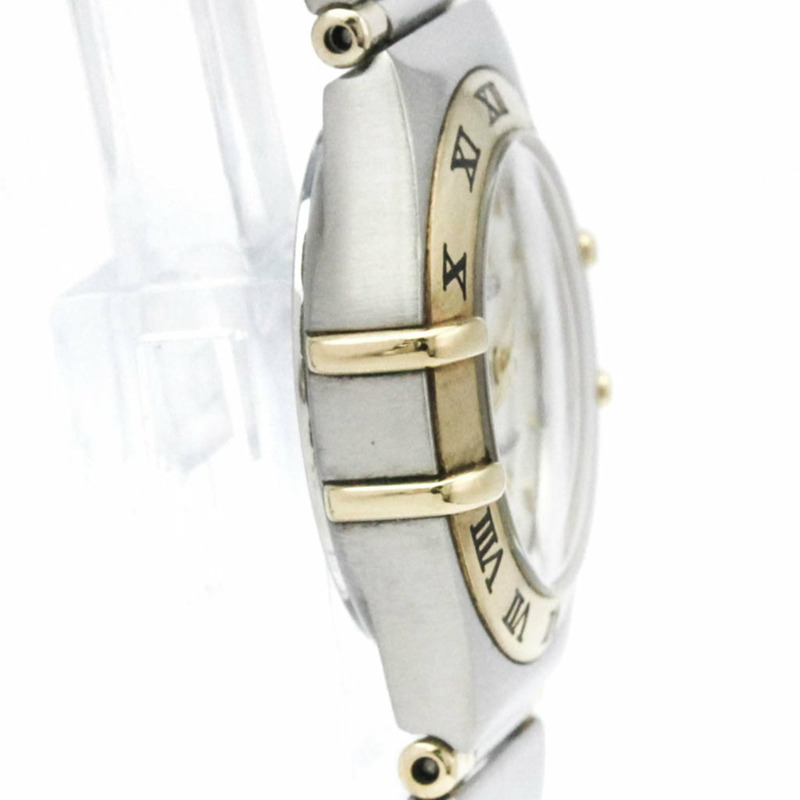 歐米茄星座系列珍珠母貝18K金精鋼女錶1362.70拋光款-8