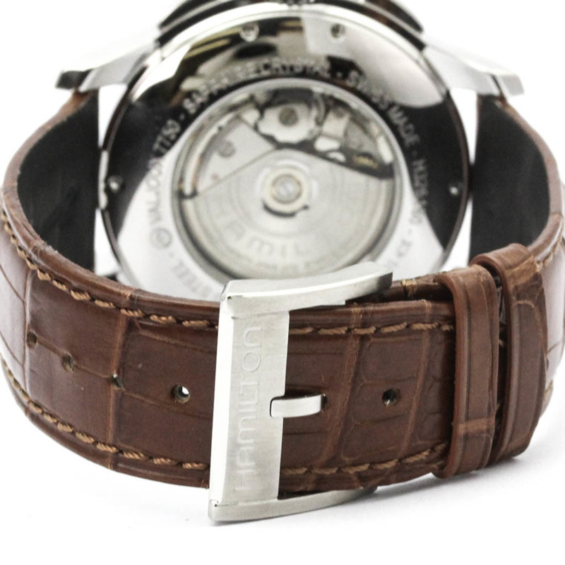 漢密爾頓爵士系列自動計時碼錶鋼製自動男士腕錶 H32616533 拋光-4