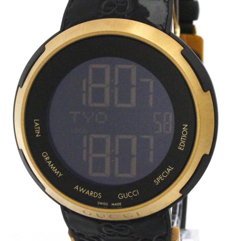 GUCCI I-Gucci 拉丁葛萊美特別版鍍金腕錶 YA114102-0