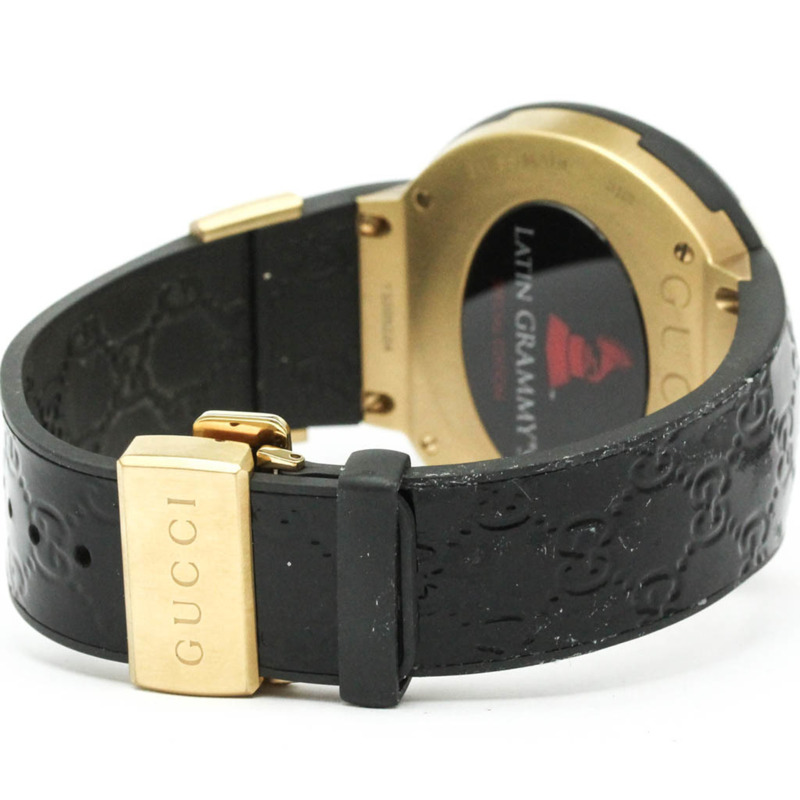 GUCCI I-Gucci 拉丁葛萊美特別版鍍金腕錶 YA114102-4