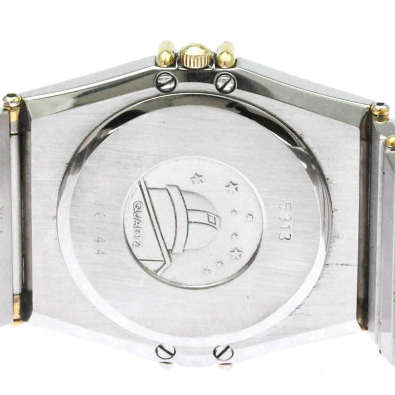 歐米茄星座系列18K金精鋼石英男士腕錶396.1070拋光款-5