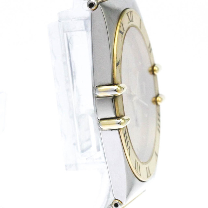 歐米茄星座系列18K金精鋼石英男士腕錶396.1070拋光款-7