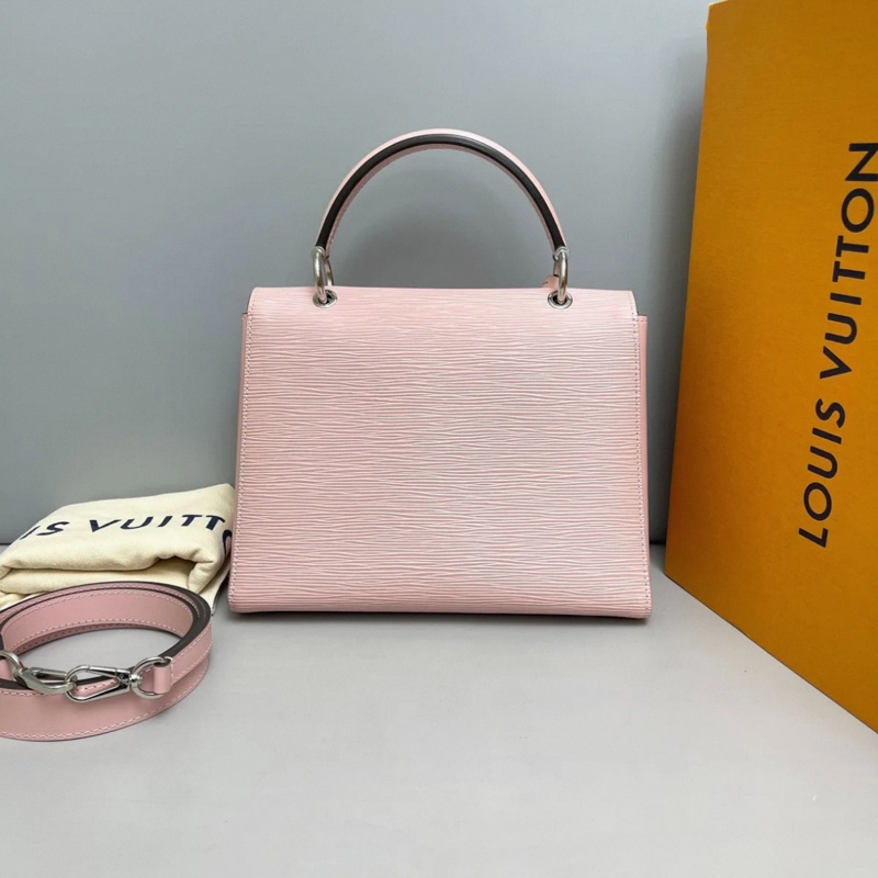 LV路易威登Grenelle系列粉色水波紋手提單肩斜挎包-1