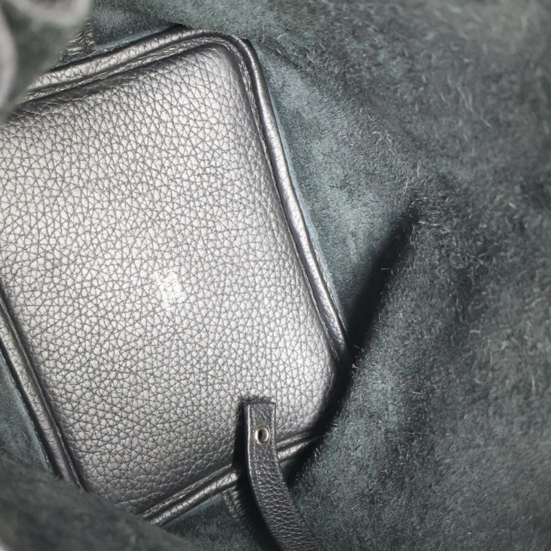 經典黑色 Taurillon牛皮 Picotin Lock 18 手提包 U刻 銀釦【HERMES 愛馬仕】 H056289CC-4