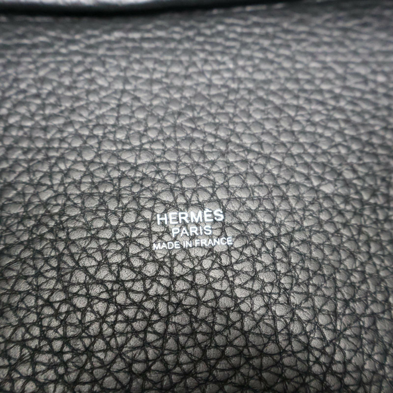 經典黑色 Taurillon牛皮 Picotin Lock 18 手提包 U刻 銀釦【HERMES 愛馬仕】 H056289CC-5