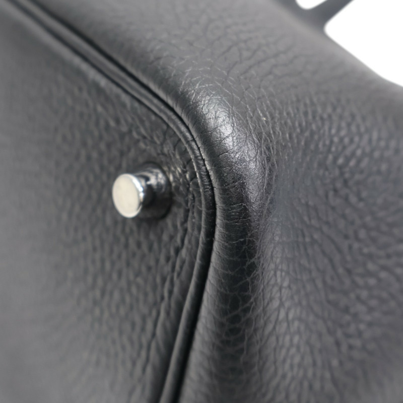 經典黑色 Taurillon牛皮 Picotin Lock 18 手提包 U刻 銀釦【HERMES 愛馬仕】 H056289CC-11