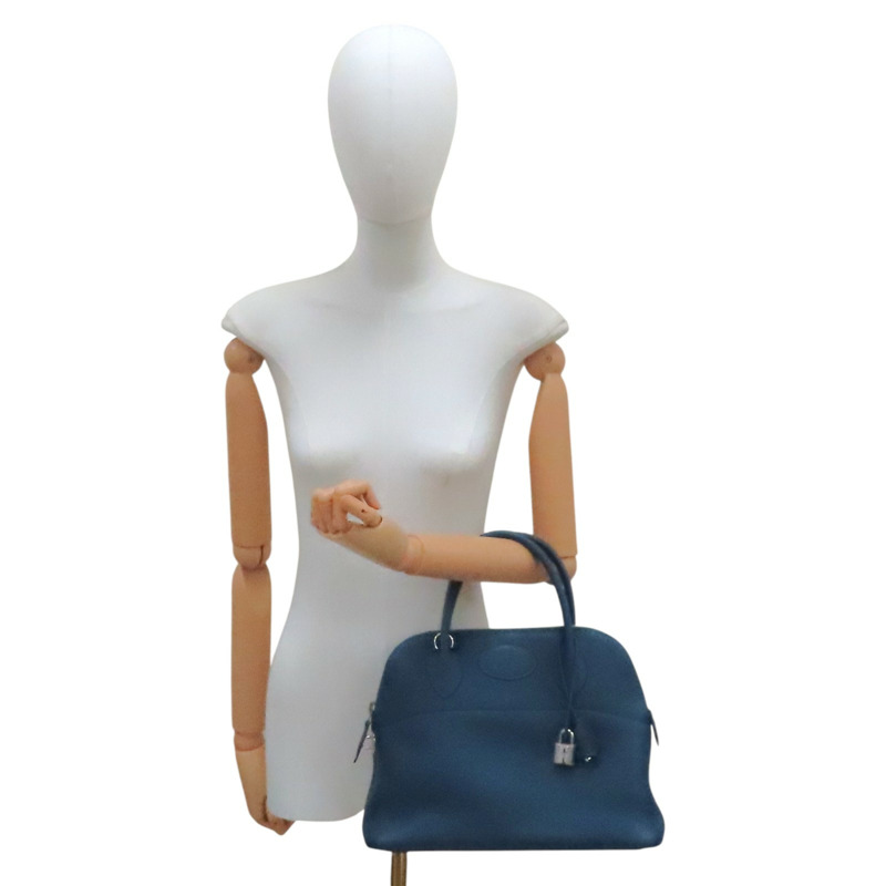 異域藍 TC牛皮 Bolide 31 兩用包 T刻【HERMES 愛馬仕】-9