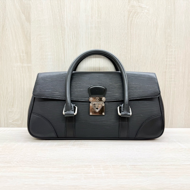LV 超有個性✨黑色Epi Segur PM手提包/M58822-2