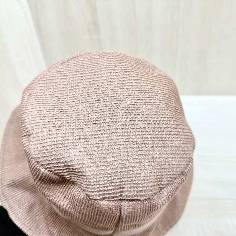 DIOR玫瑰粉刺繡漁夫帽-8