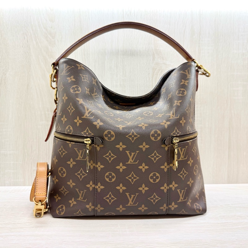 LV 原花HOBO肩背斜背包Melie M41544-2