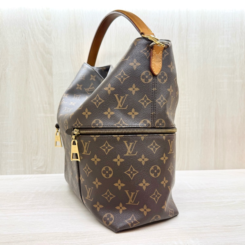 LV 原花HOBO肩背斜背包Melie M41544-4