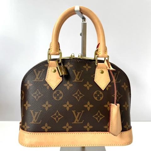 LOUIS VUITTON 路易威登 老花手提肩背包 貝殼包 艾瑪包 MONOGRAM ALMA BB 2WAY M53152