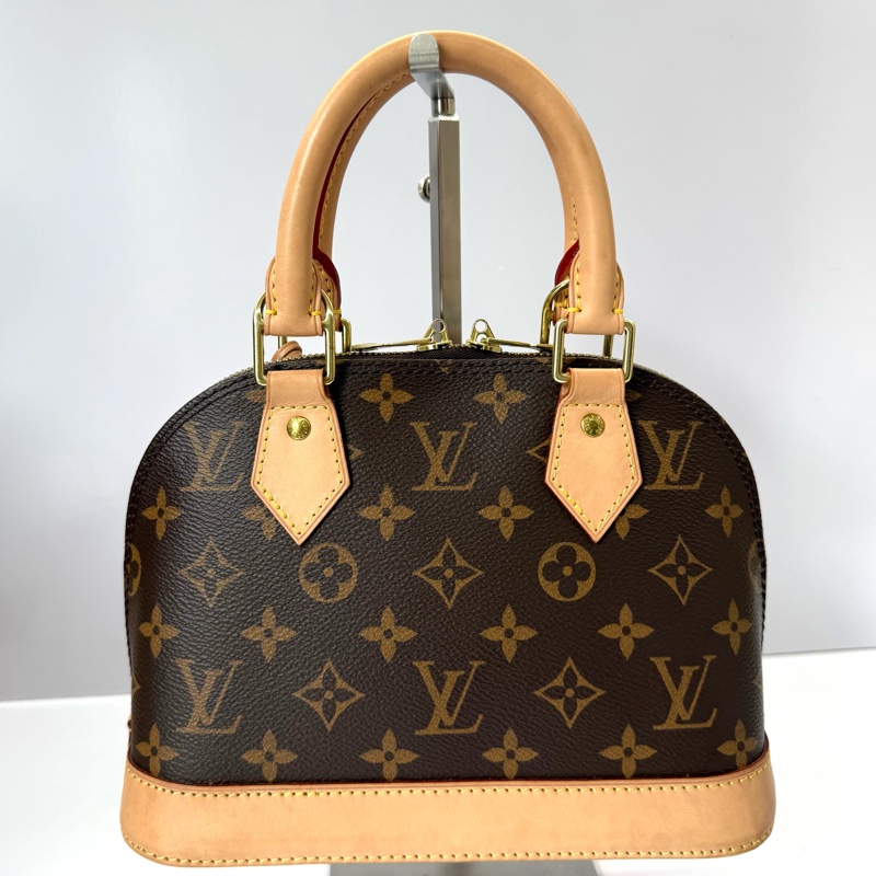 LOUIS VUITTON 路易威登 老花手提肩背包 貝殼包 艾瑪包 MONOGRAM ALMA BB 2WAY M53152-1