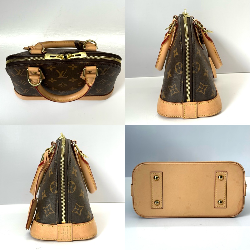 LOUIS VUITTON 路易威登 老花手提肩背包 貝殼包 艾瑪包 MONOGRAM ALMA BB 2WAY M53152-3