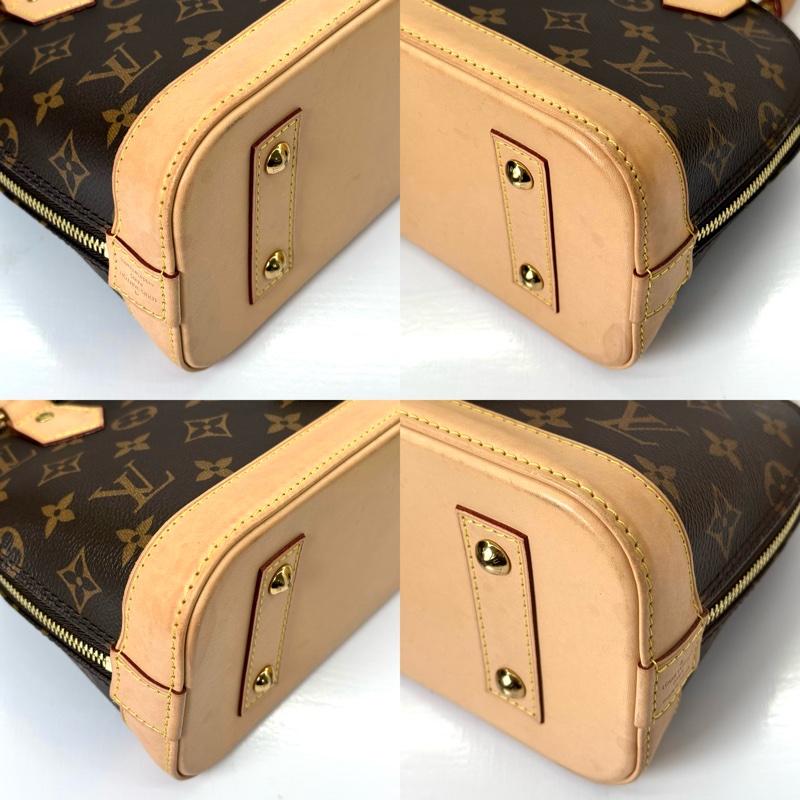 LOUIS VUITTON 路易威登 老花手提肩背包 貝殼包 艾瑪包 MONOGRAM ALMA BB 2WAY M53152-4