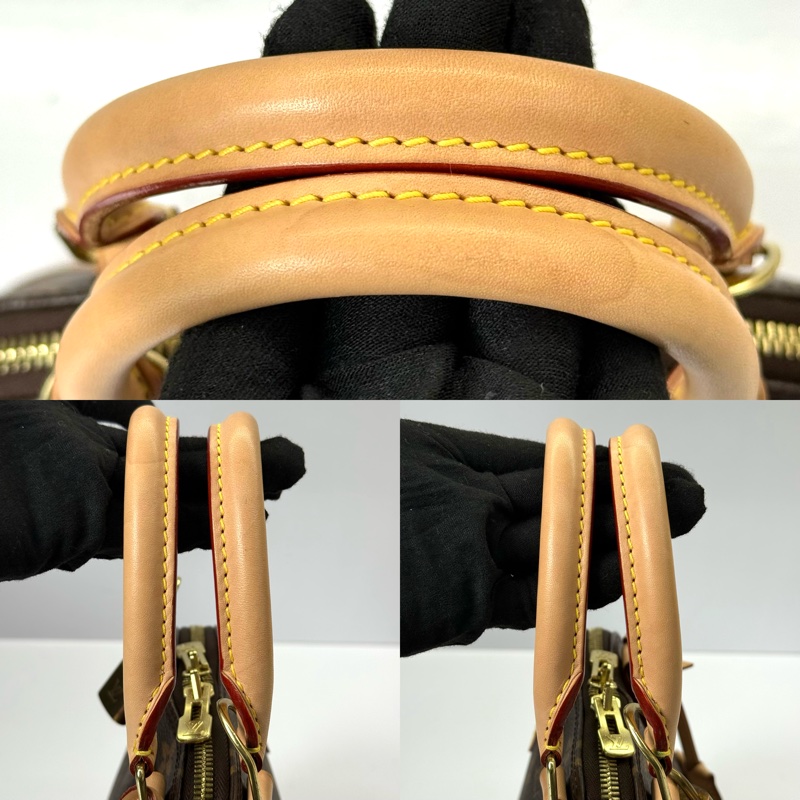 LOUIS VUITTON 路易威登 老花手提肩背包 貝殼包 艾瑪包 MONOGRAM ALMA BB 2WAY M53152-5