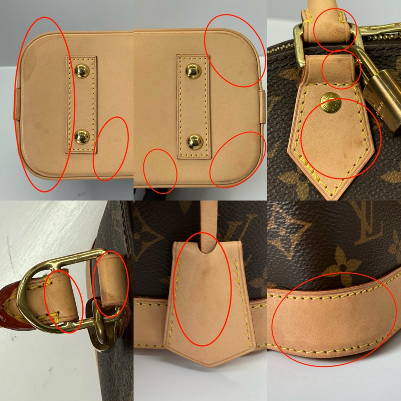 LOUIS VUITTON 路易威登 老花手提肩背包 貝殼包 艾瑪包 MONOGRAM ALMA BB 2WAY M53152-9