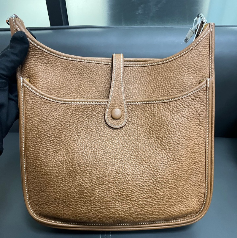 Hermes Evelyne 29 金棕銀扣-4
