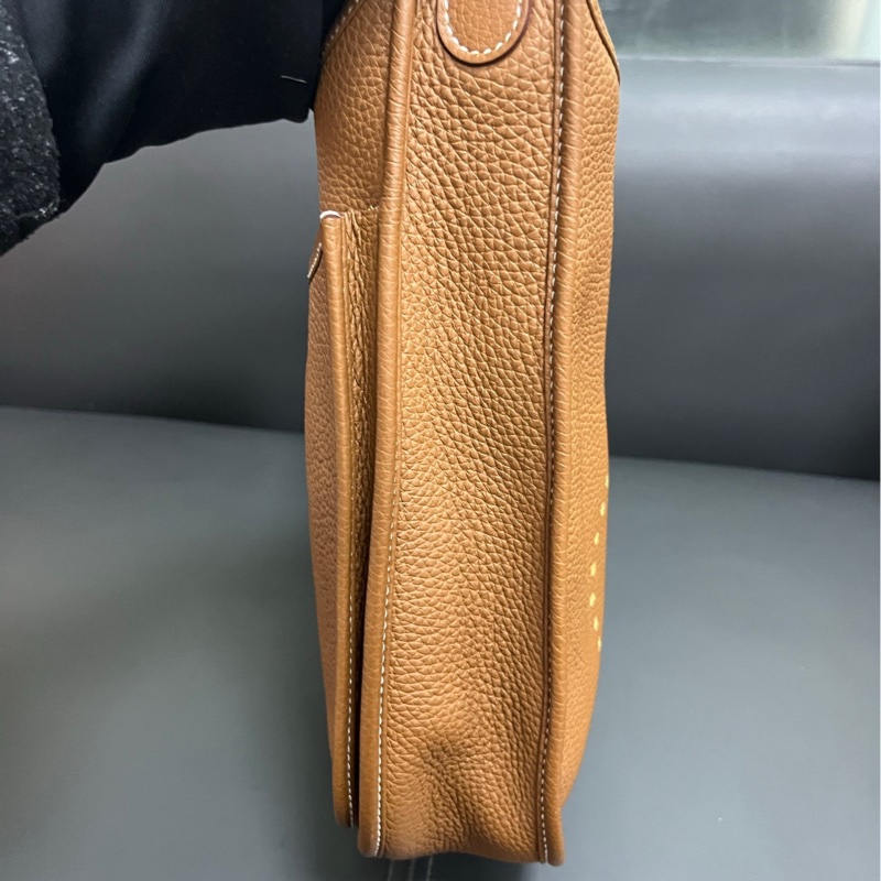 Hermes Evelyne 29 金棕銀扣-5