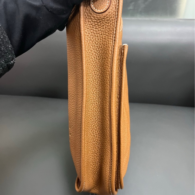 Hermes Evelyne 29 金棕銀扣-6