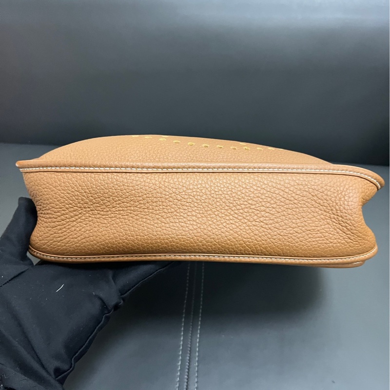 Hermes Evelyne 29 金棕銀扣-7