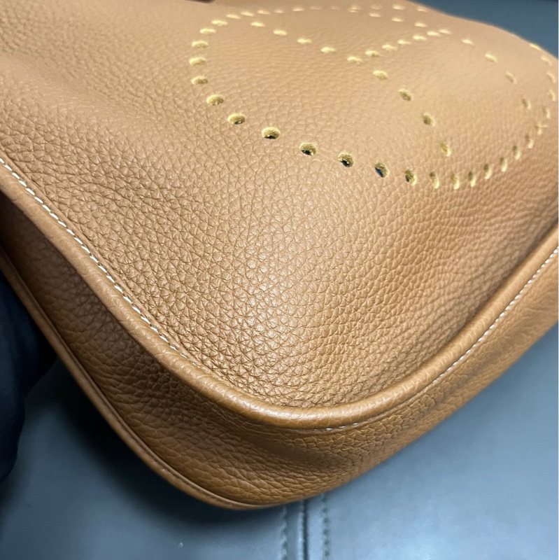 Hermes Evelyne 29 金棕銀扣-8