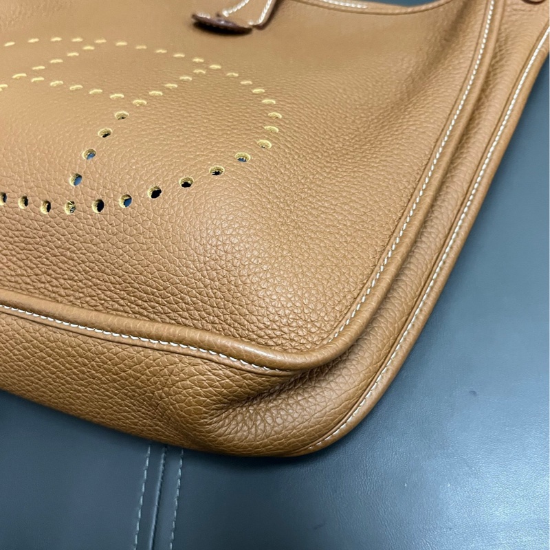 Hermes Evelyne 29 金棕銀扣-9
