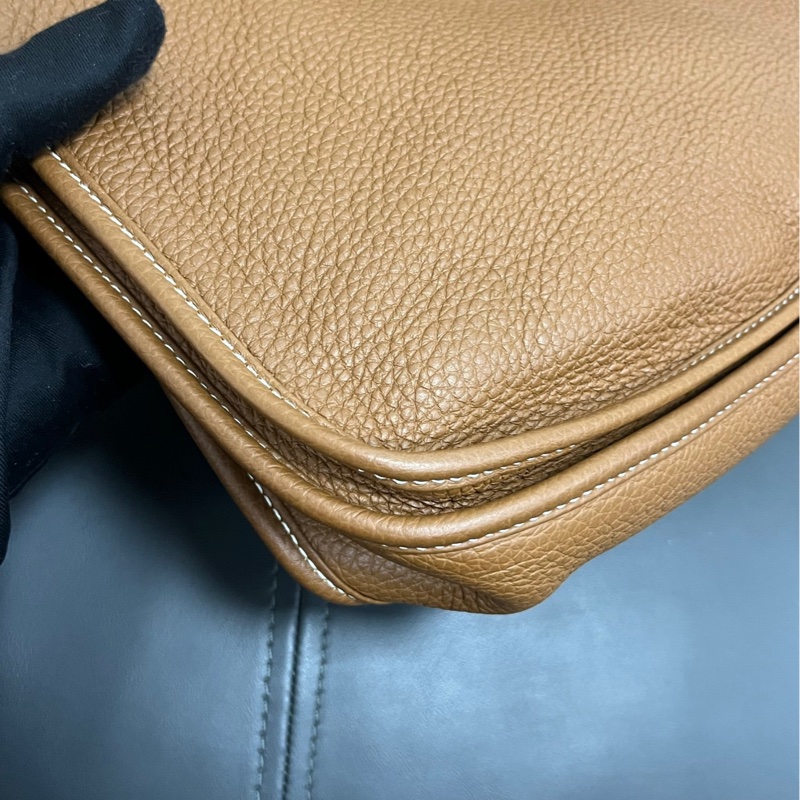 Hermes Evelyne 29 金棕銀扣-10