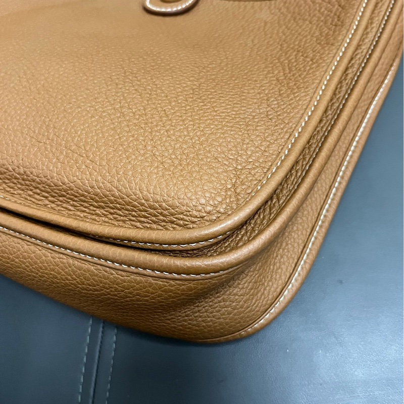 Hermes Evelyne 29 金棕銀扣-11
