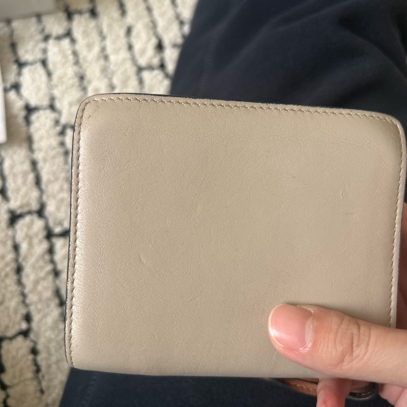 Loewe奶杏拉鍊短夾-15