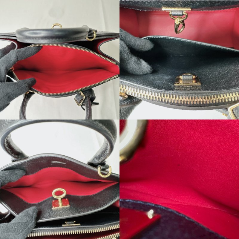 LV City Steamer黑紅手提斜背包-7