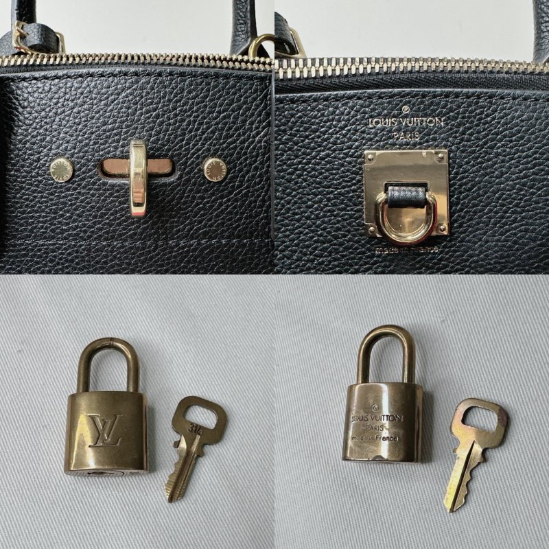 LV City Steamer黑紅手提斜背包-8