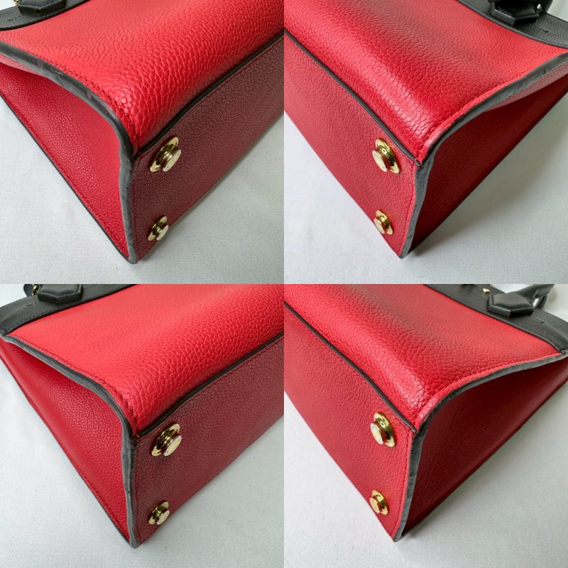 LV City Steamer黑紅手提斜背包-12