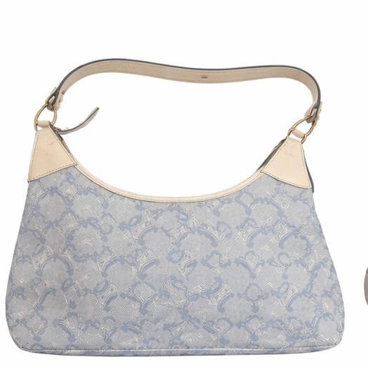 CELINE 復古藍色老花肩背包｜Triomphe 經典款｜超美配色｜輕巧百搭-1