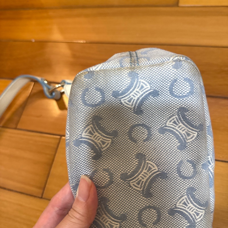 CELINE 復古藍色老花肩背包｜Triomphe 經典款｜超美配色｜輕巧百搭-7