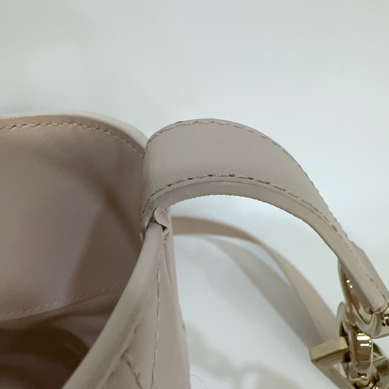 Dior 砂岩粉藤格紋Toujours直式小型托特包-10