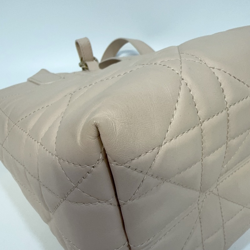 Dior 砂岩粉藤格紋Toujours直式小型托特包-20