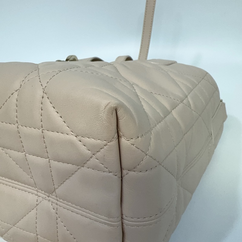 Dior 砂岩粉藤格紋Toujours直式小型托特包-34