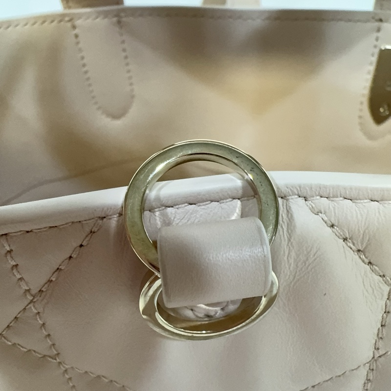 Dior 砂岩粉藤格紋Toujours直式小型托特包-45