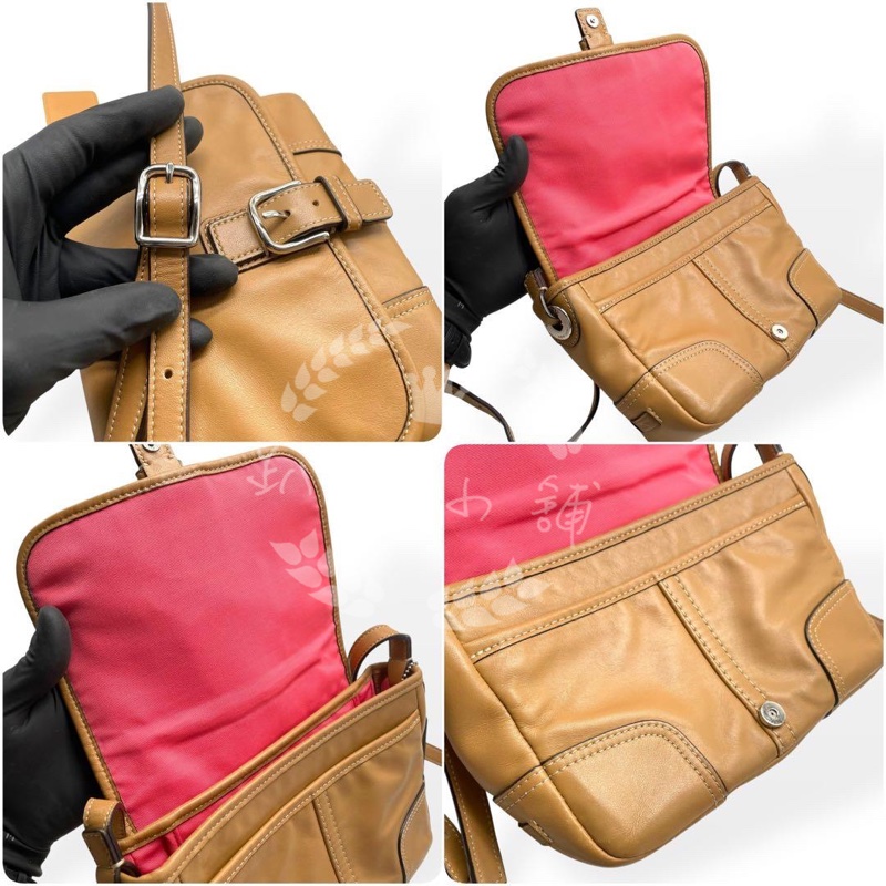 ~~趴趴小舖~~近全新正品Coach Hadley Leather Field Crossbody Bag F29763 (2603041265)-3