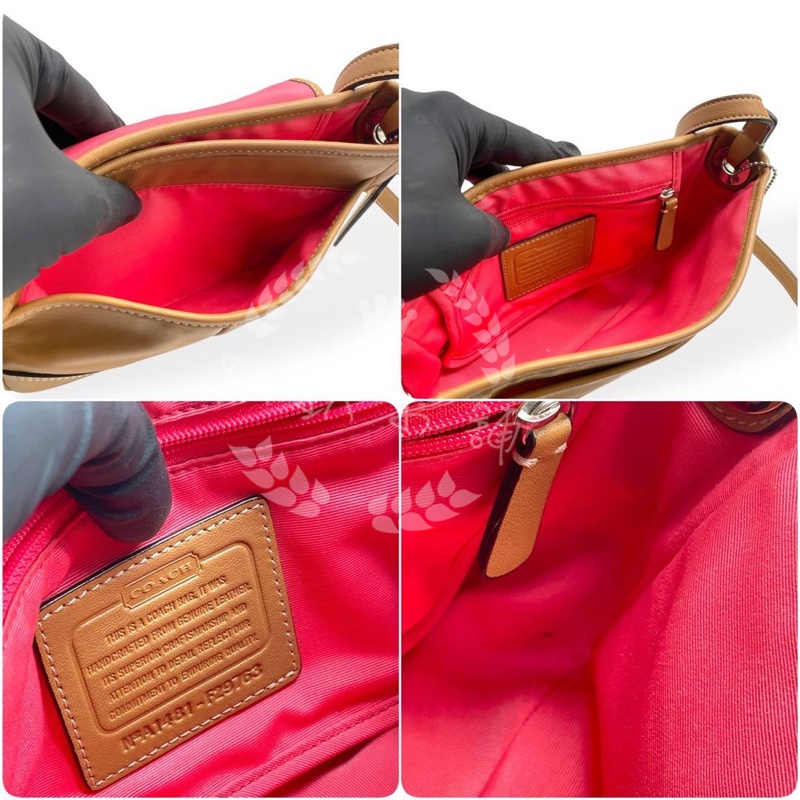 ~~趴趴小舖~~近全新正品Coach Hadley Leather Field Crossbody Bag F29763 (2603041265)-4