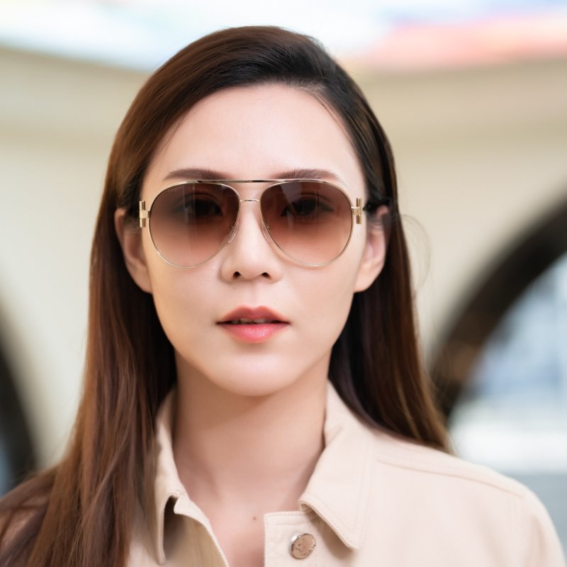 Salvatore Ferragamo 太陽眼鏡(金色)-5