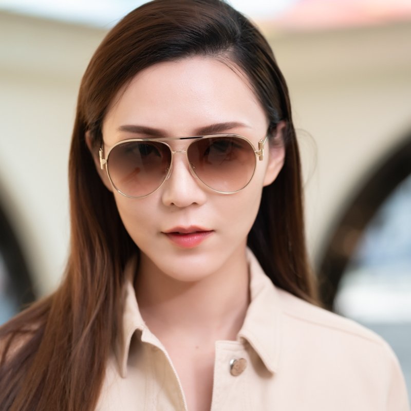 Salvatore Ferragamo 太陽眼鏡(金色)-7