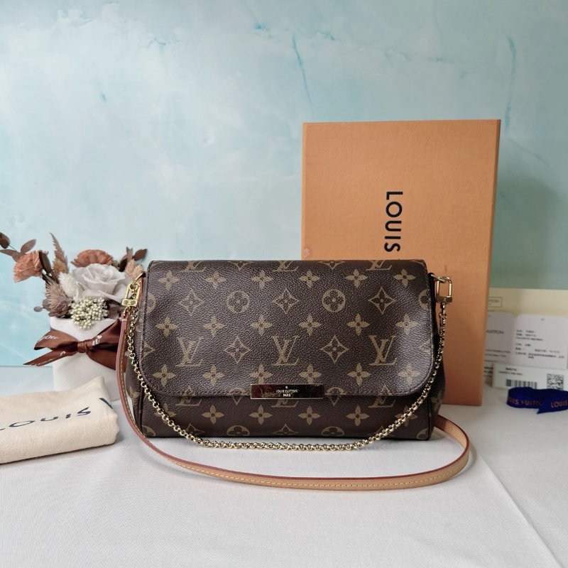 LV Favorite 中款老花斜背包-0