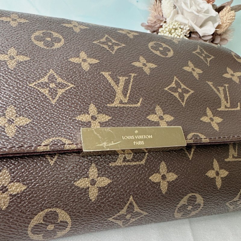 LV Favorite 中款老花斜背包-6