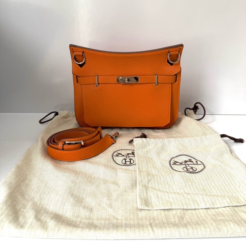 HERMES 愛馬仕 橘色吉普賽斜背包 JYPSIERE CLEMENCE □P刻-2