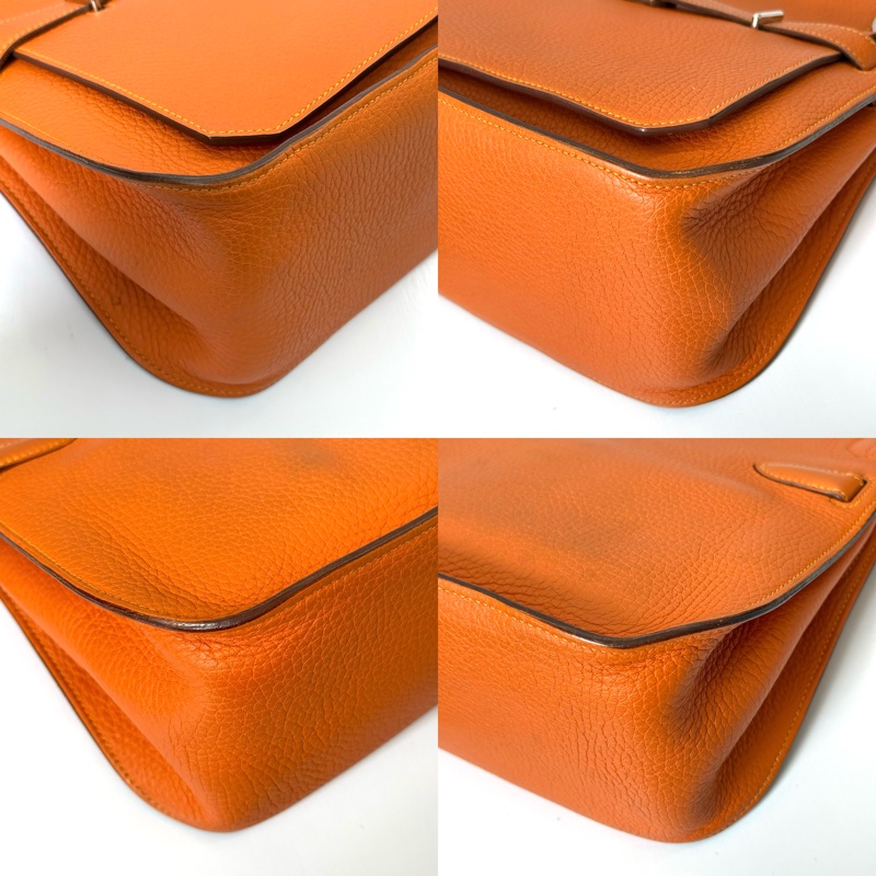HERMES 愛馬仕 橘色吉普賽斜背包 JYPSIERE CLEMENCE □P刻-4