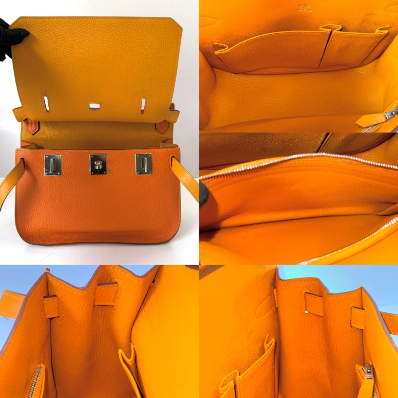 HERMES 愛馬仕 橘色吉普賽斜背包 JYPSIERE CLEMENCE □P刻-6