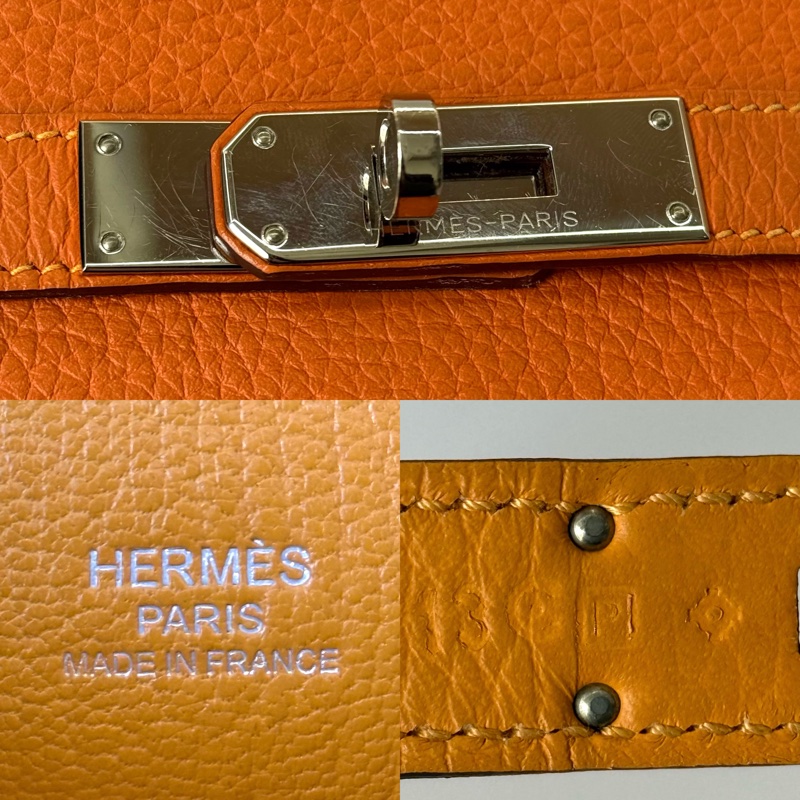 HERMES 愛馬仕 橘色吉普賽斜背包 JYPSIERE CLEMENCE □P刻-7