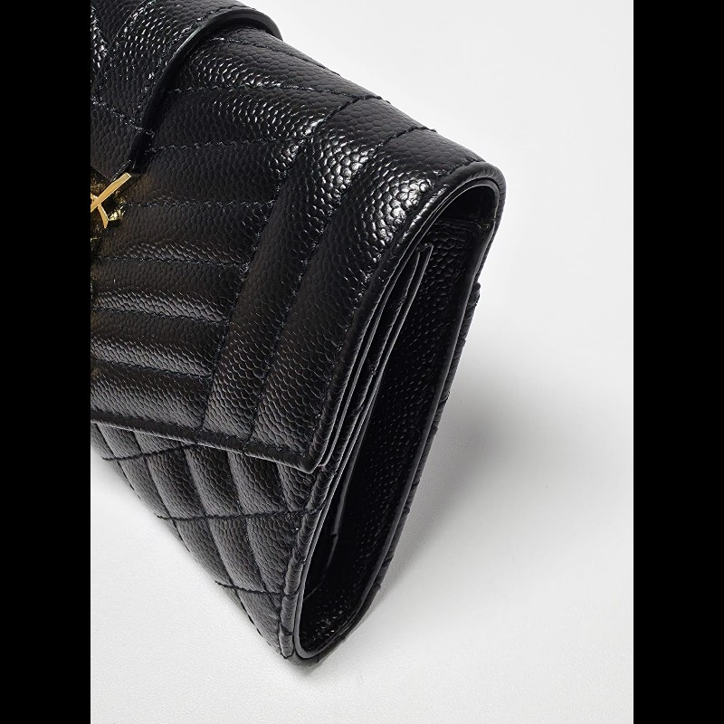 YSL 黑色Matelasse Small Wallet(未使用品)-5